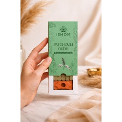 Ароматни плочки за кадене Пачули и Агар Уд – ISHOM Patchouli Oudh, 15 бр.