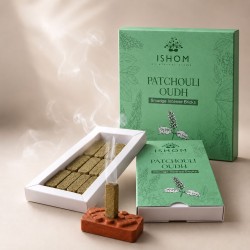 Ароматни плочки за кадене Пачули и Агар Уд – ISHOM Patchouli Oudh, 15 бр.