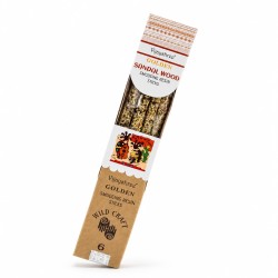 Индийски ароматни пръчици Сандал Golden Sandal Wood – Vijayshree, 6 бр.