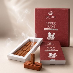 Ароматни плочки за кадене Кехлибар и Агар Уд – ISHOM Amber Oudh, 15 бр.